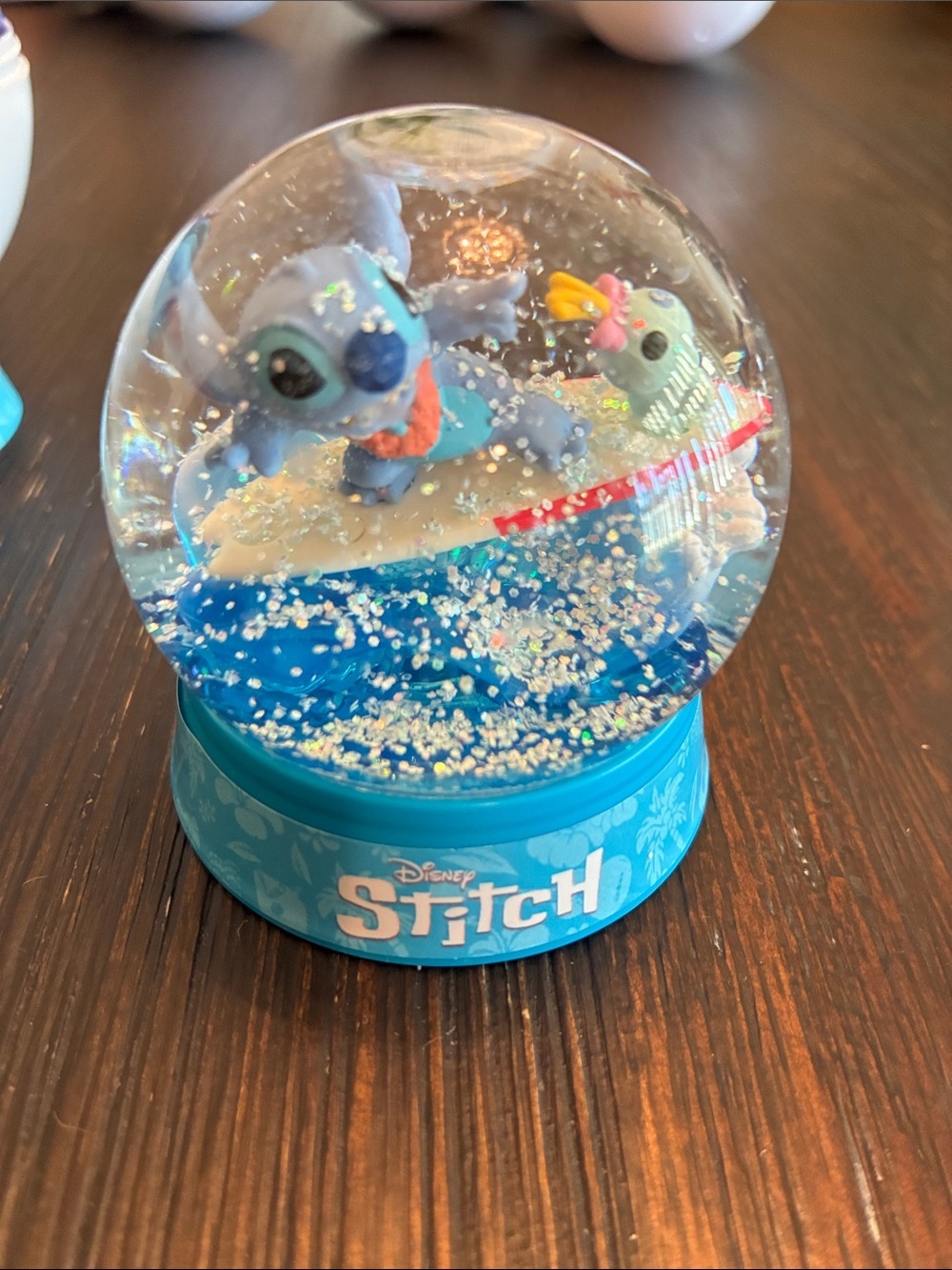 Mini Brands Disney Snow Globe Stitch Surfing
